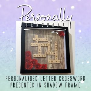 Custom Scrabble Family Name Frame
