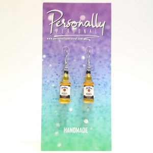 Alcohol Earrings - Bourbon Bottle