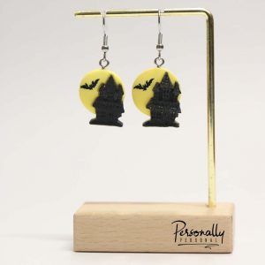 Halloween Earrings - Haunted House